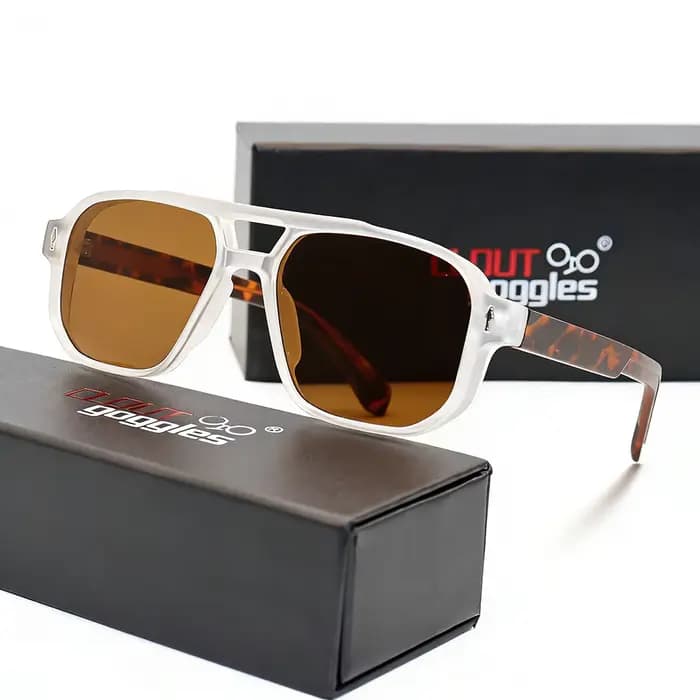 CLOUT GOGGLES Lunettes de soleil classiques de pilote pour hommes et femmes
