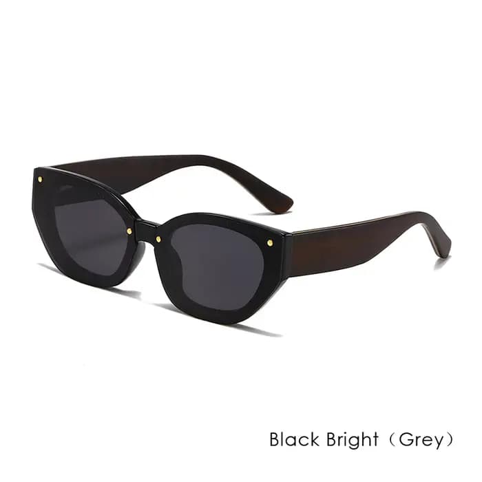 Lunettes de soleil polygonales Vintage en bois naturel pour hommes et femmes