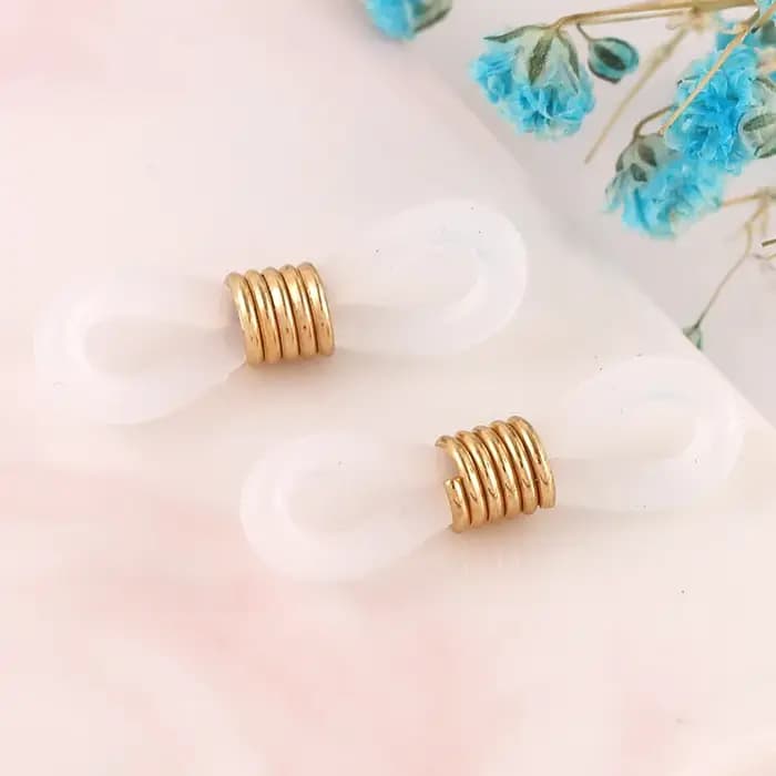 Chaîne de lunettes de soleil en perles de cristal colorées