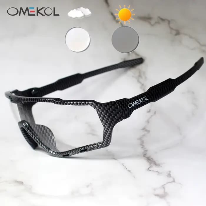 OMEKOL flambant neuf lunettes de cyclisme photochromiques hommes femmes Sports de plein air lunettes