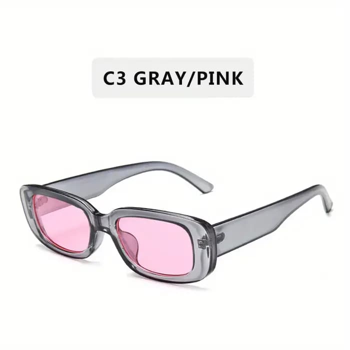 Lunettes de soleil rectangulaires à la mode pour femmes et hommes