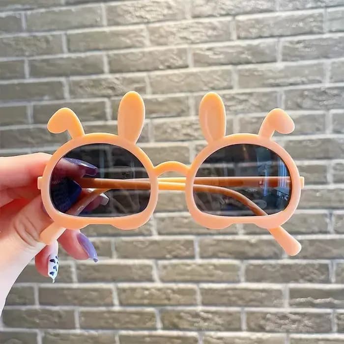 Lunettes de soleil ovales à oreilles de lapin pour enfants