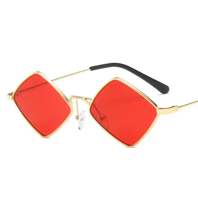 Lunettes de soleil rétro en forme de diamant