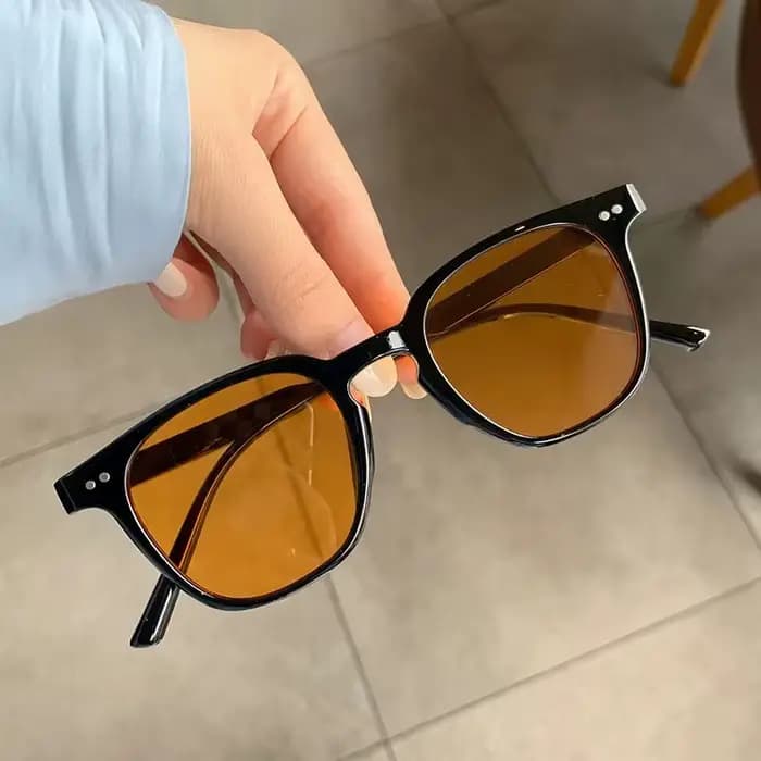 MJYIWANG Nouvelles lunettes de soleil vintage de luxe pour femmes et hommes