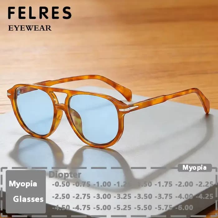 Lunettes de soleil pilote bleues à double pont