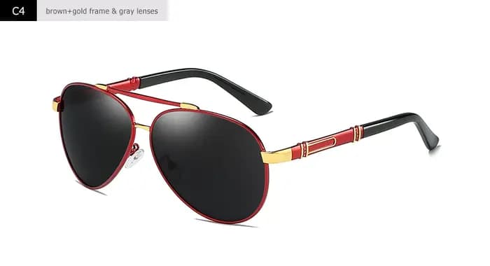 Blanche Michelle Pilot lunettes De soleil polarisées hommes 2025 marque miroir