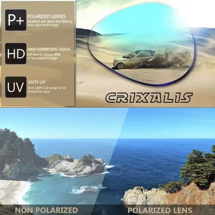Lunettes de soleil polarisées Pilot pour hommes et femmes