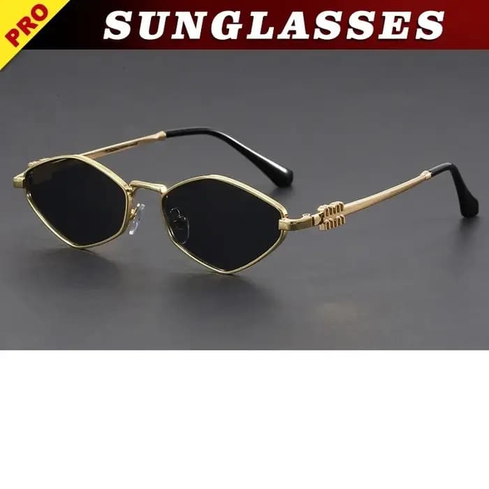 OLLYMURS Lunettes de soleil polygonales pour femmes