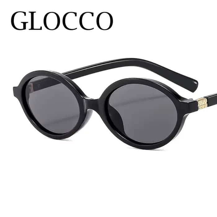 Lunettes de soleil léopard ovales unisexes