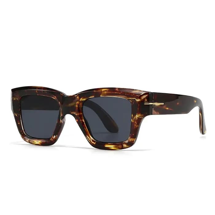 Lunettes de soleil teintées à monture épaisse pour myopie