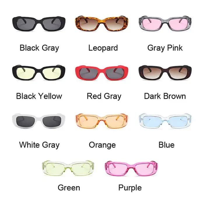 Lunettes De soleil carrées noires Vintage pour femmes