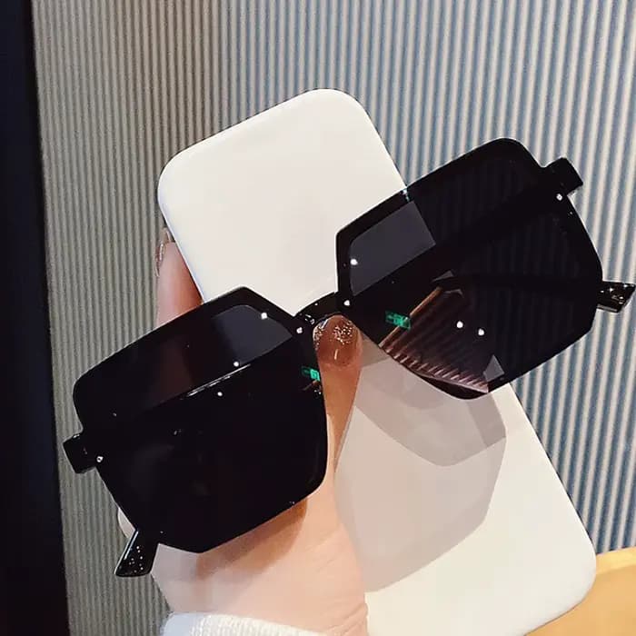 Lunettes de soleil Vintage à grande monture pour femmes et hommes, carrées de marque, rétro, lunette