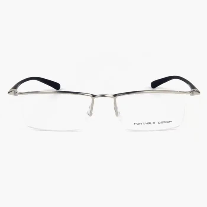 BETSION – lunettes en alliage de titane pour hommes et femmes, monture demi-bord, verres de Prescrip