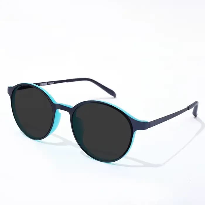Lunettes De Soleil rondes rétro femmes hommes marque Design alliage De titane femme lunettes De Sole