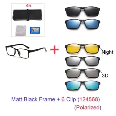 Ralferty aimant lunettes de soleil hommes polarisées pince