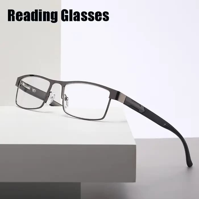 Rooftrellen monture métallique hommes lunettes de lecture Vintage affaires hypermétropie