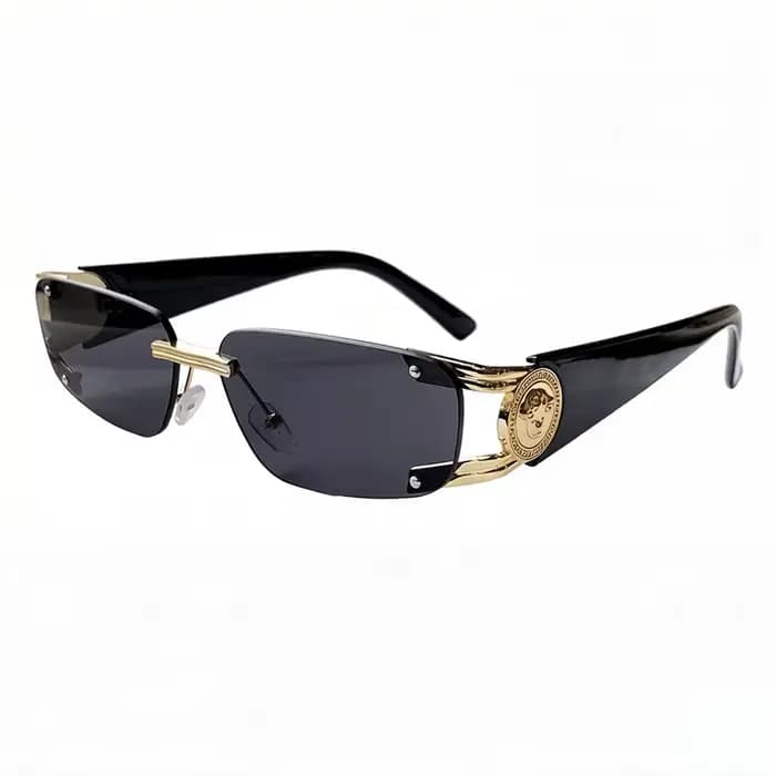 Nouvelles Lunettes de Soleil Sans Monture 2026 Hommes Tendance Vintage Dégradé Décontractées Femmes