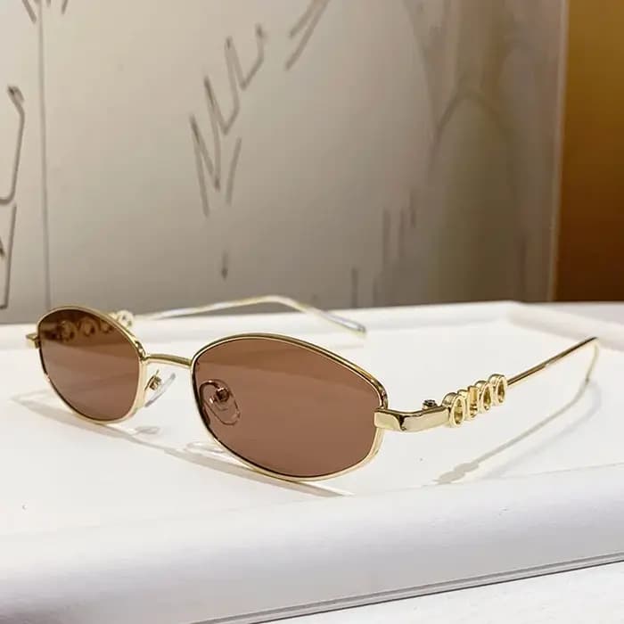 Lunettes de soleil polygonales ovales tendance pour femmes