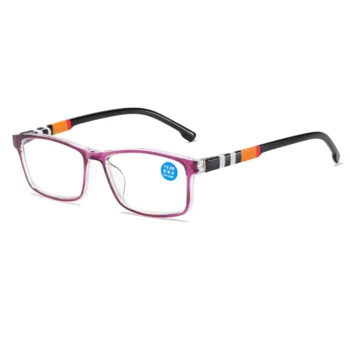 Lunettes de lecture imprimées à rayures pour hommes et femmes