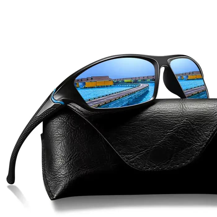Lunettes de soleil de sport vintage avec chaîne pour hommes et femmes