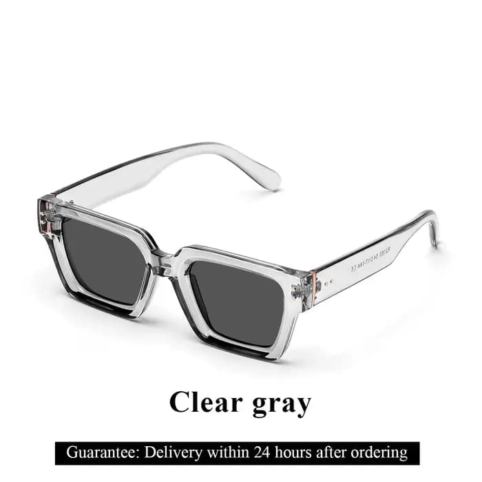 Lunettes de soleil de luxe Ruiao Retro Black Millionaire Shades 2026 pour hommes