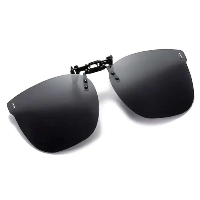 Lunettes de soleil à clipser de forme carrée