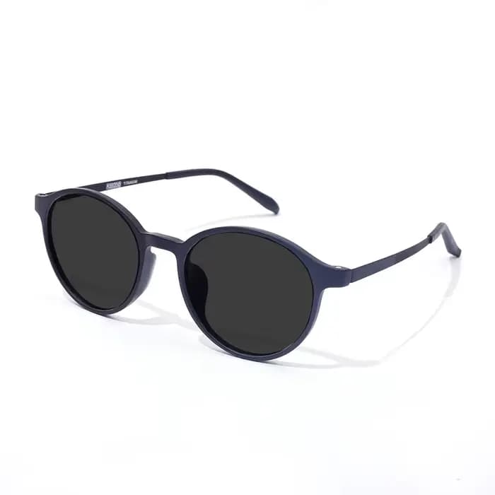 Lunettes De Soleil rondes rétro femmes hommes marque Design alliage De titane femme