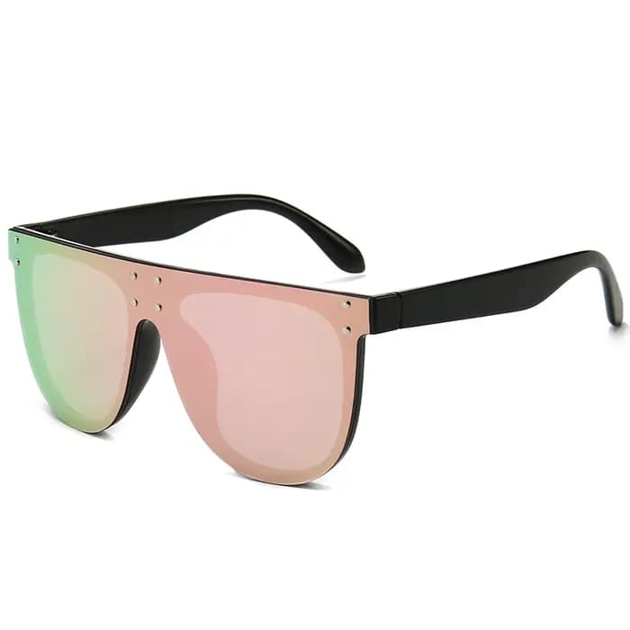 Lunettes de soleil miroir argentées pour hommes