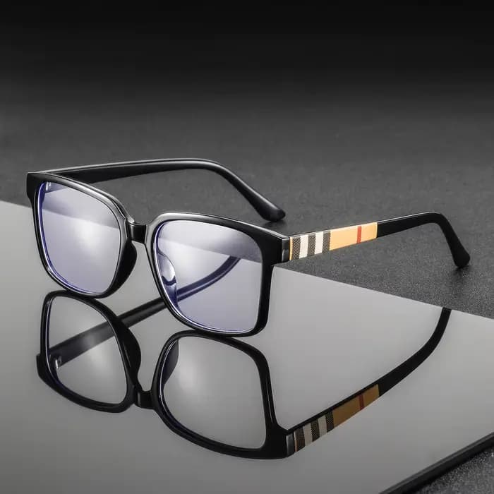 1 paire de lunettes carrées en plastique pour hommes, simples et artistiques, de style universitaire, uniques et polyvalentes, décontractées et relaxantes, avec une ambiance décontractée, lunettes san