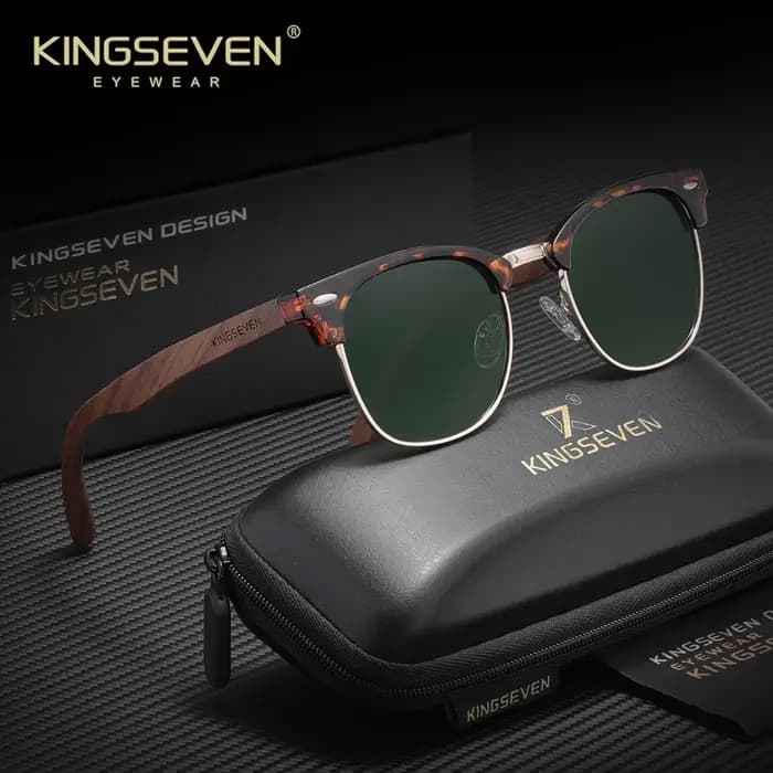 Lunettes de soleil polarisées vintage KINGSEVEN pour hommes et femmes