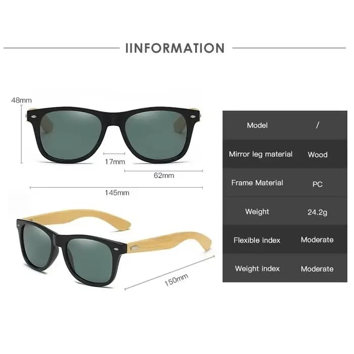 Mode bois hommes lunettes de soleil ultraviolets classique mâle conduite équitation UV400 sport