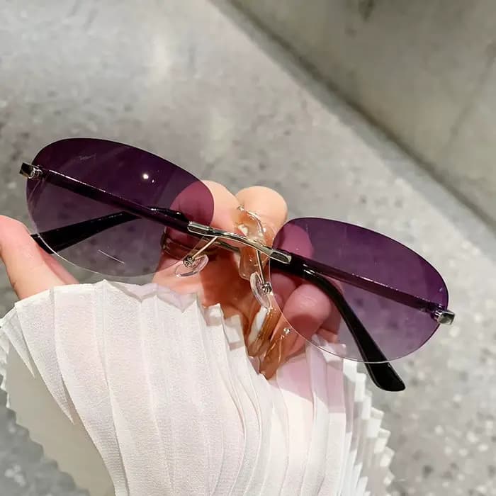 Lunettes de soleil sans bords pour femmes