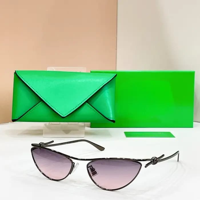 Lunettes de soleil artisanales de luxe 2890S Nouveauté 2026 Durables CAT EYE Sans Vis Lunette Soleil Femme Alliage Luxe Tendance Lunettes de soleil Homme