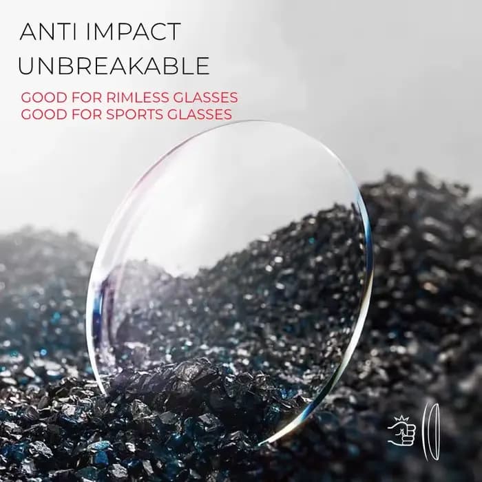 Lentilles en polycarbonate incassables