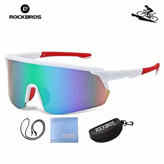 ROCKBROS Nouvelles lunettes de soleil grand format anti-vent pour le cyclisme