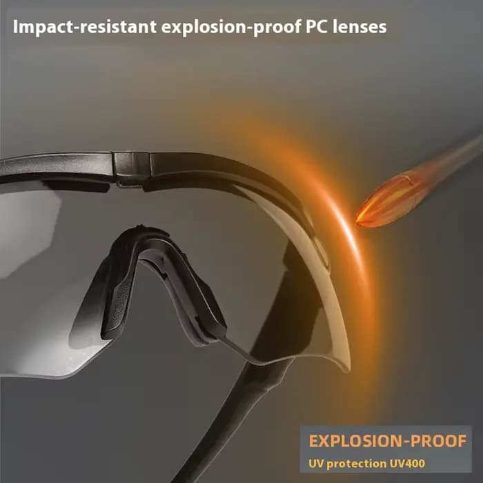 JSJM extérieur militaire 2.0MM lunettes tactiques coupe-vent anti-poussière CS tir UV400