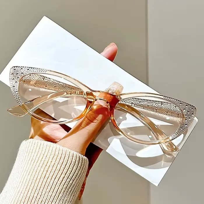 Lunettes de lecture de luxe en diamant pour femmes