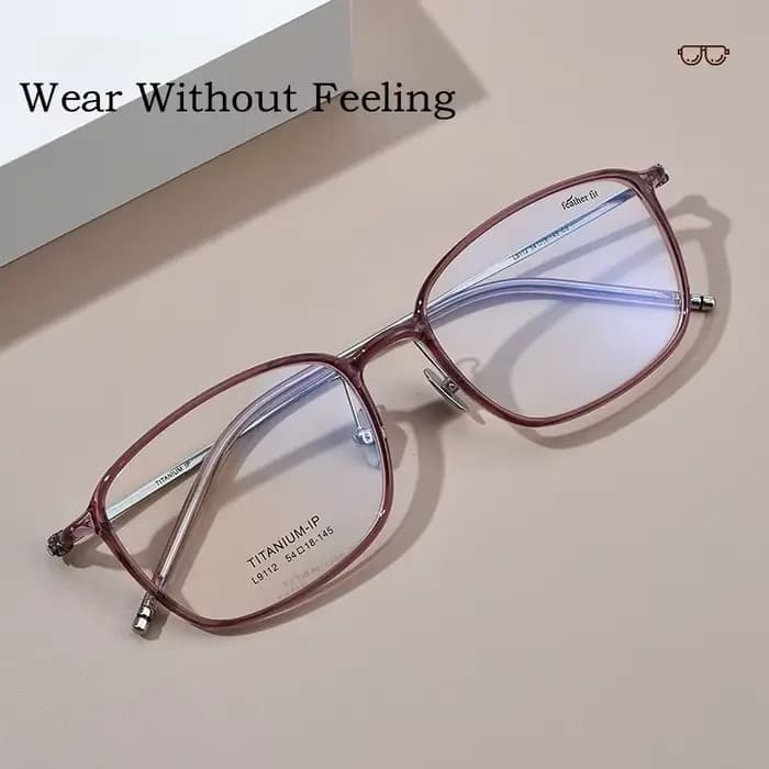 YIMARUILI Ultra-léger mode TR90 lunettes hommes pur titane décoration rétro rond optique Prescriptio