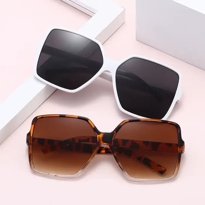 Lunettes de soleil de luxe surdimensionnées pour femmes