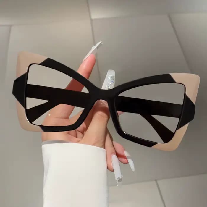 Lunettes surdimensionnées œil de chat pour femmes