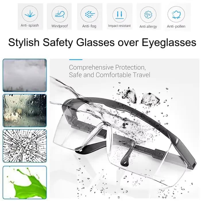 Lunettes de sécurité transparentes Anti-buée