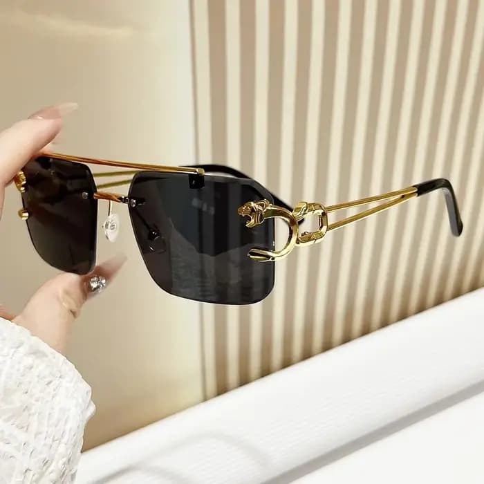 Lunettes de soleil sans monture pour homme et femme