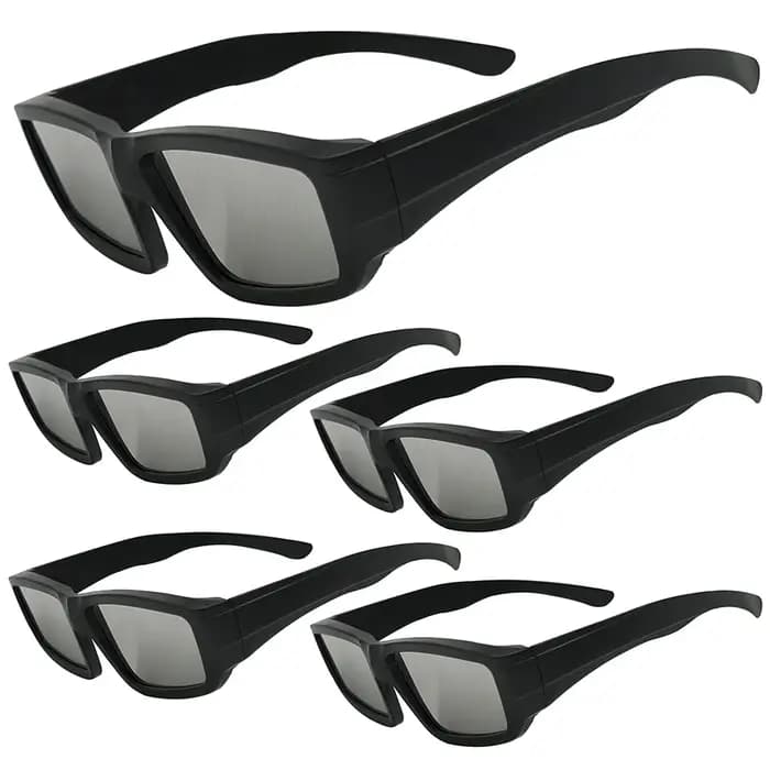 Lot de 1/2/3/5 lunettes de protection conformes aux normes ISO 12312-2:2015(E) pour l'observation directe de l'éclipse