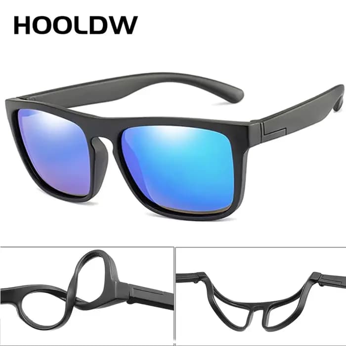 Holdw – lunettes de soleil polarisées carrées pour enfants