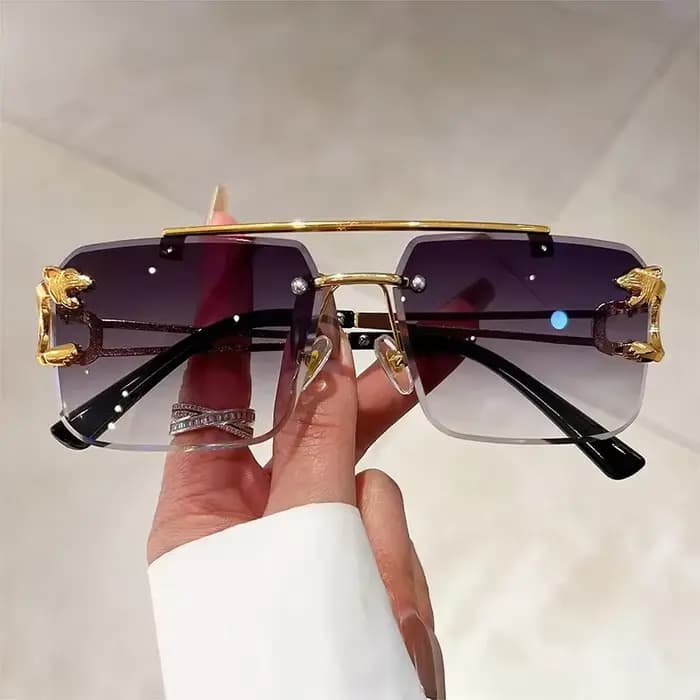 Lunettes de soleil sans monture pour homme et femme