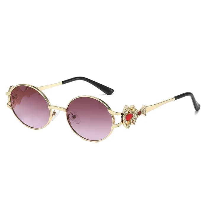 Lunettes de soleil de luxe en strass pour femmes