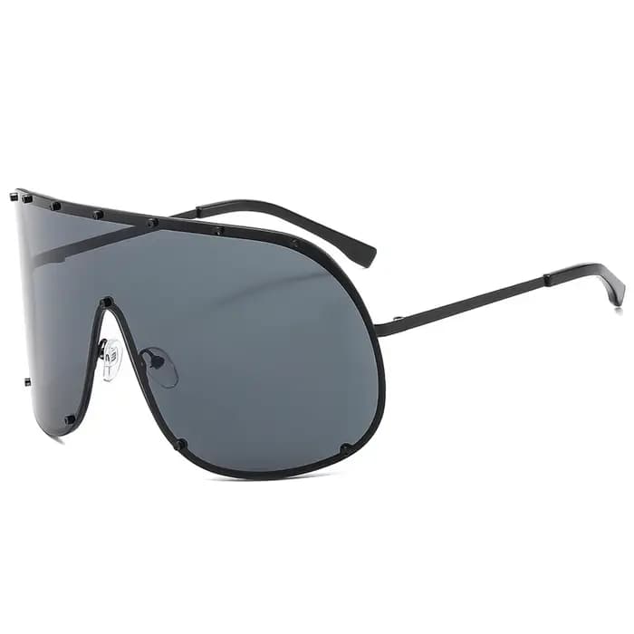 Lunettes de soleil surdimensionnées en métal sans bords