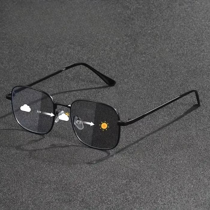 Lunettes photochromiques carrées pour hommes et femmes