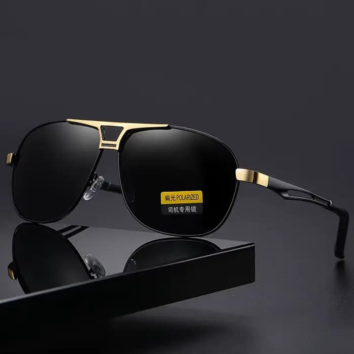 Lunettes de soleil en métal pour hommes et femmes, verres polarisants à couleur changeante, photo dé
