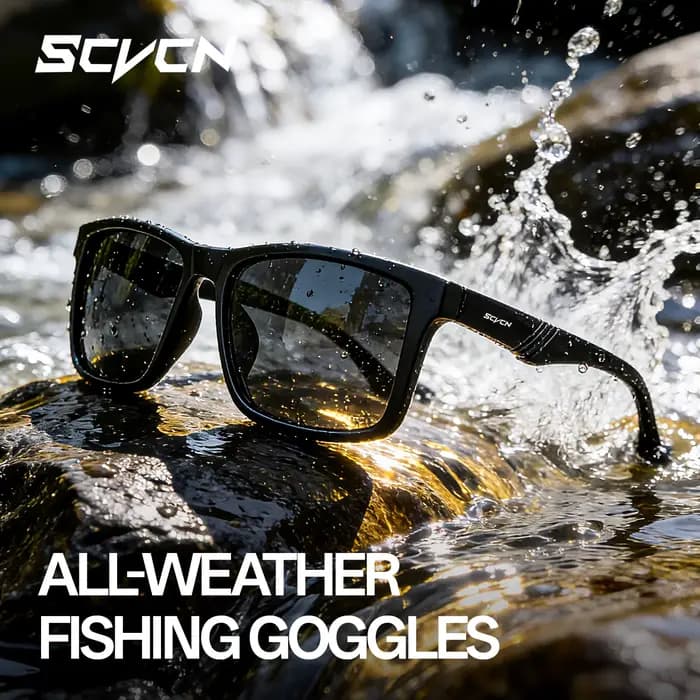 Lunettes de soleil polarisées SCVCN pour la pêche en mer et la plage